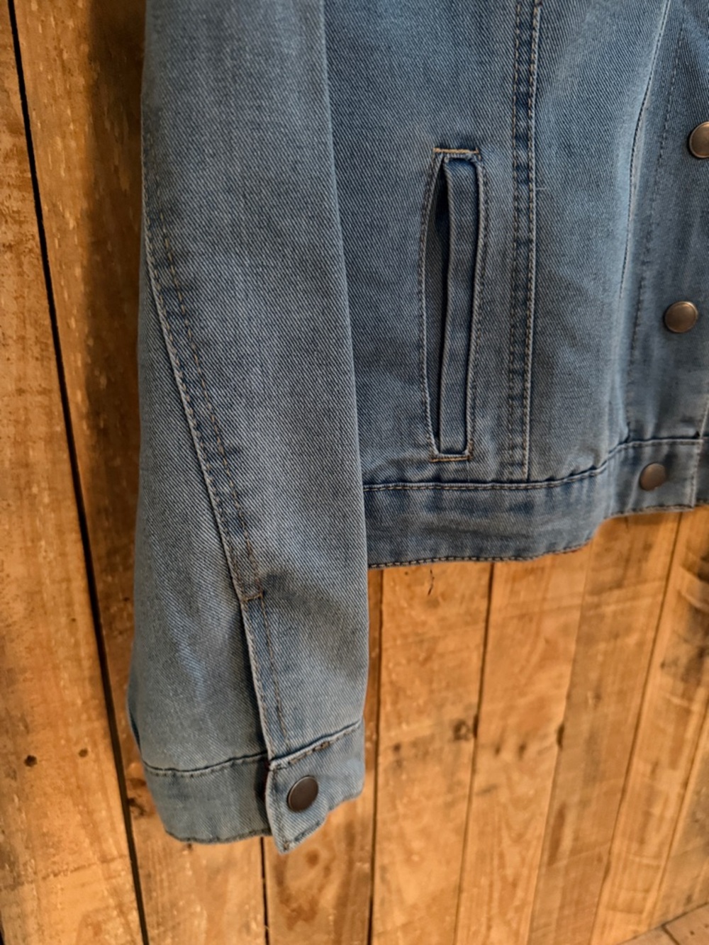 Maurices Light Blue Denim Trucker Jacket - Picture 5 of 9
